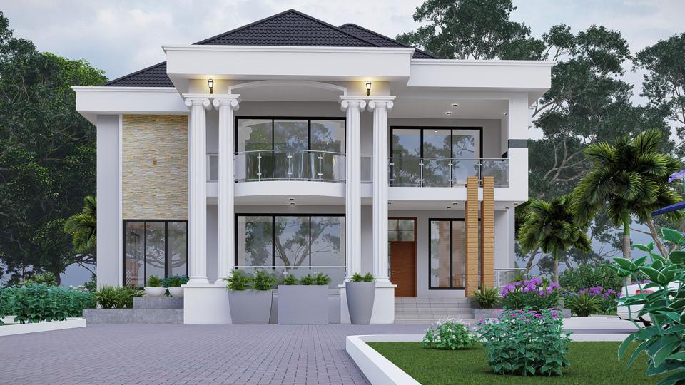 House Plan ID-33442, 4 bedrooms, 12165+3369 bricks and 166 corrugated | Ujenzi 360 TZ