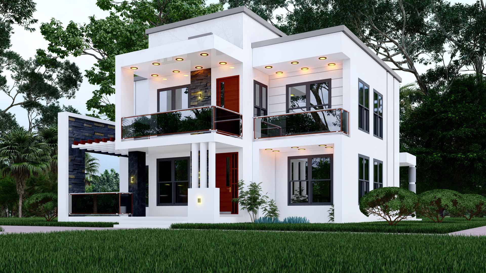House Plan ID-27834, 4 bedrooms, 8686+2165 bricks and 57 corrugated | Makazi Designs