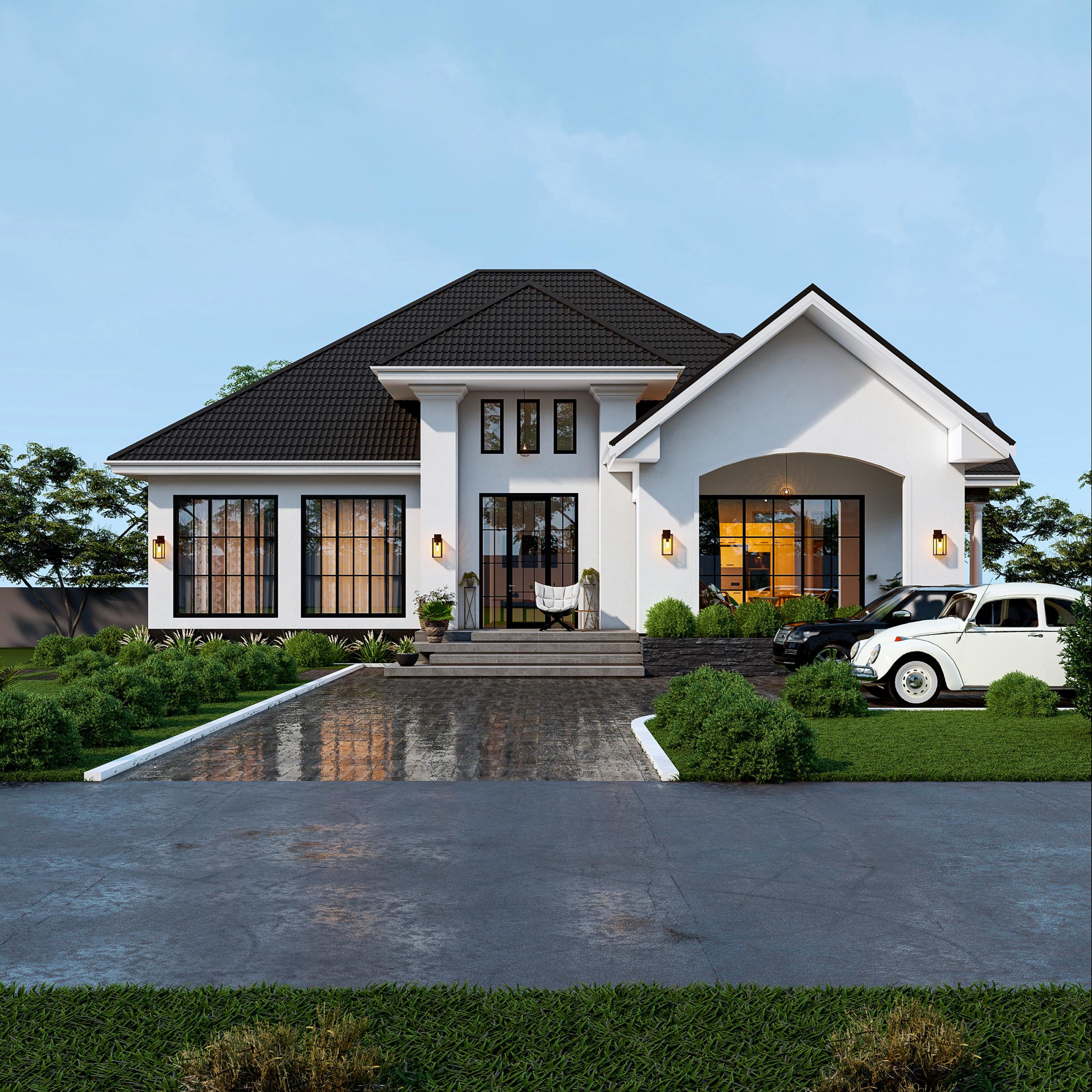 House Plan ID-34481, 5 bedrooms, 6500+3000 bricks and 325 corrugated | System 360