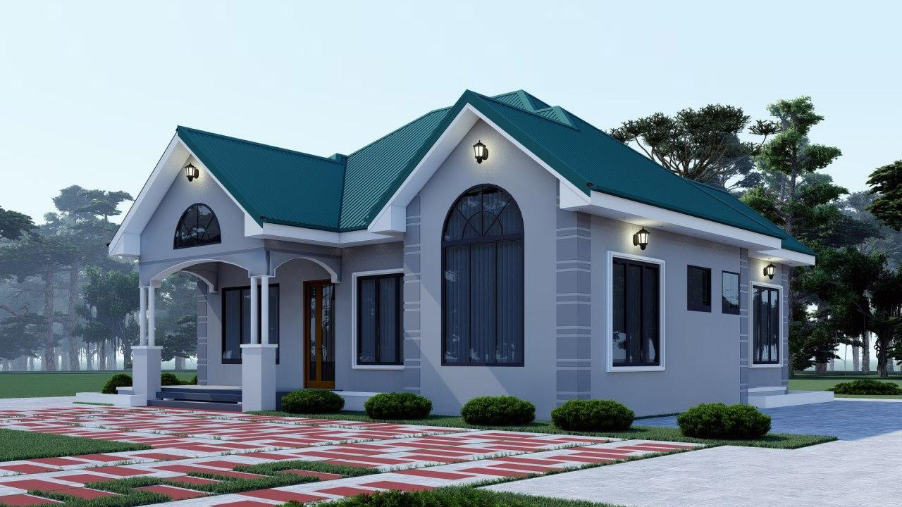 House Plan ID-27508, 3 bedrooms, 2864+1424 bricks and 130 corrugated | System 360