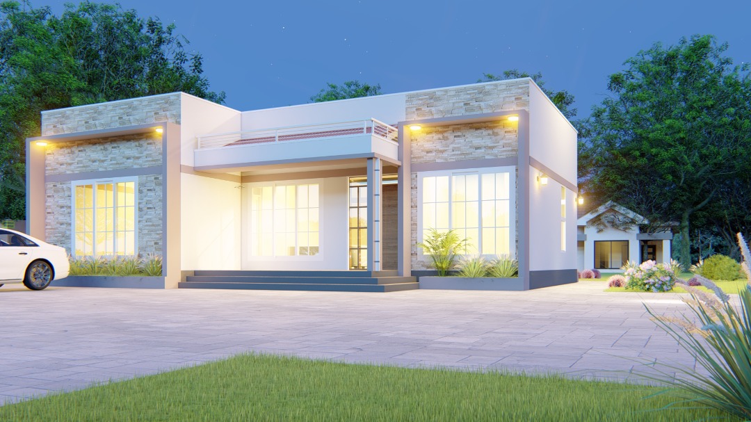 House Plan ID-15424, 2 bedrooms, 2430+975 bricks and 53 corrugated | Makazi Network