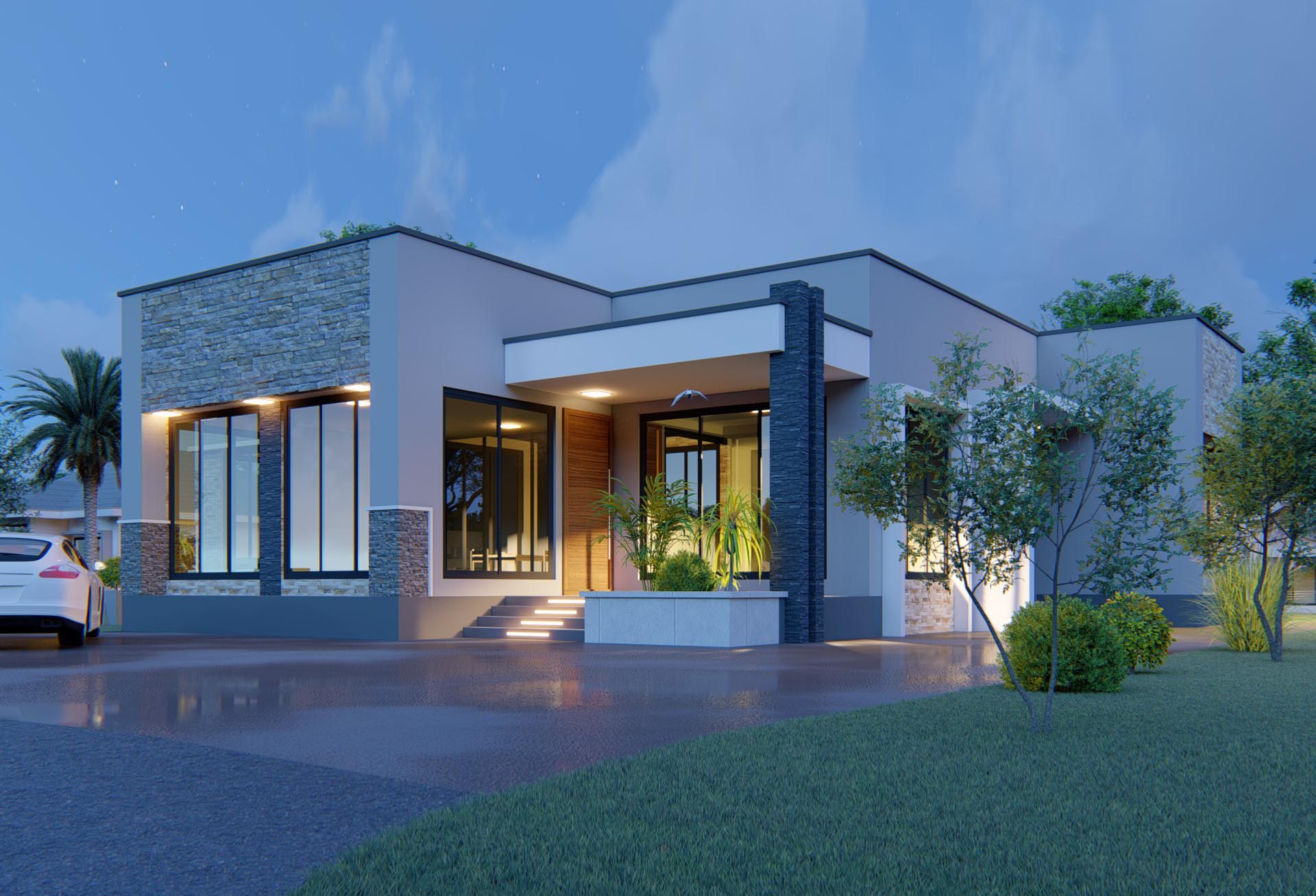 House Plan ID-21014, 4 bedrooms, 6096+2261 bricks and 104 corrugated | Makazi Network