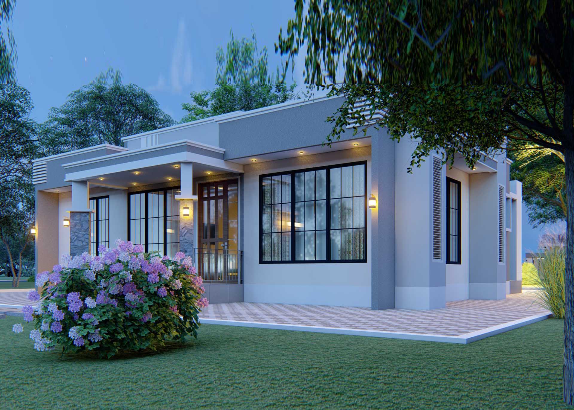 House Plan ID-20955, 3 bedrooms, 3384+1255 bricks and 58 corrugated | System 360