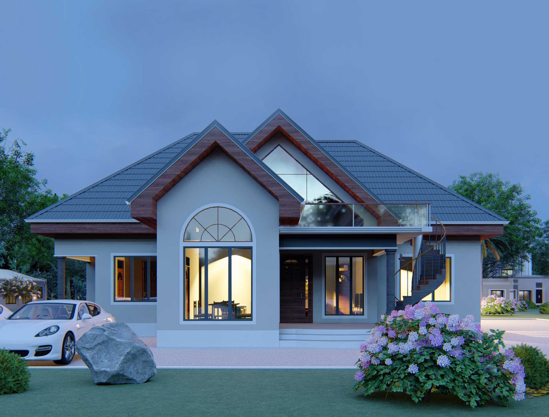House Plan ID-, bedrooms, + bricks and corrugated | Makazi Designs