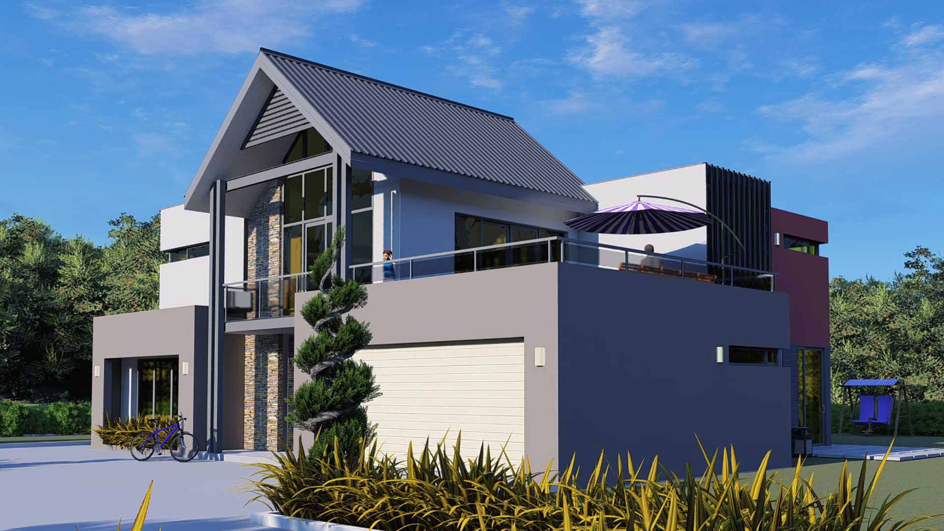 House Plan ID-9223, 4 bedrooms, 7866+1322 bricks and 36 corrugated | Makazi Network