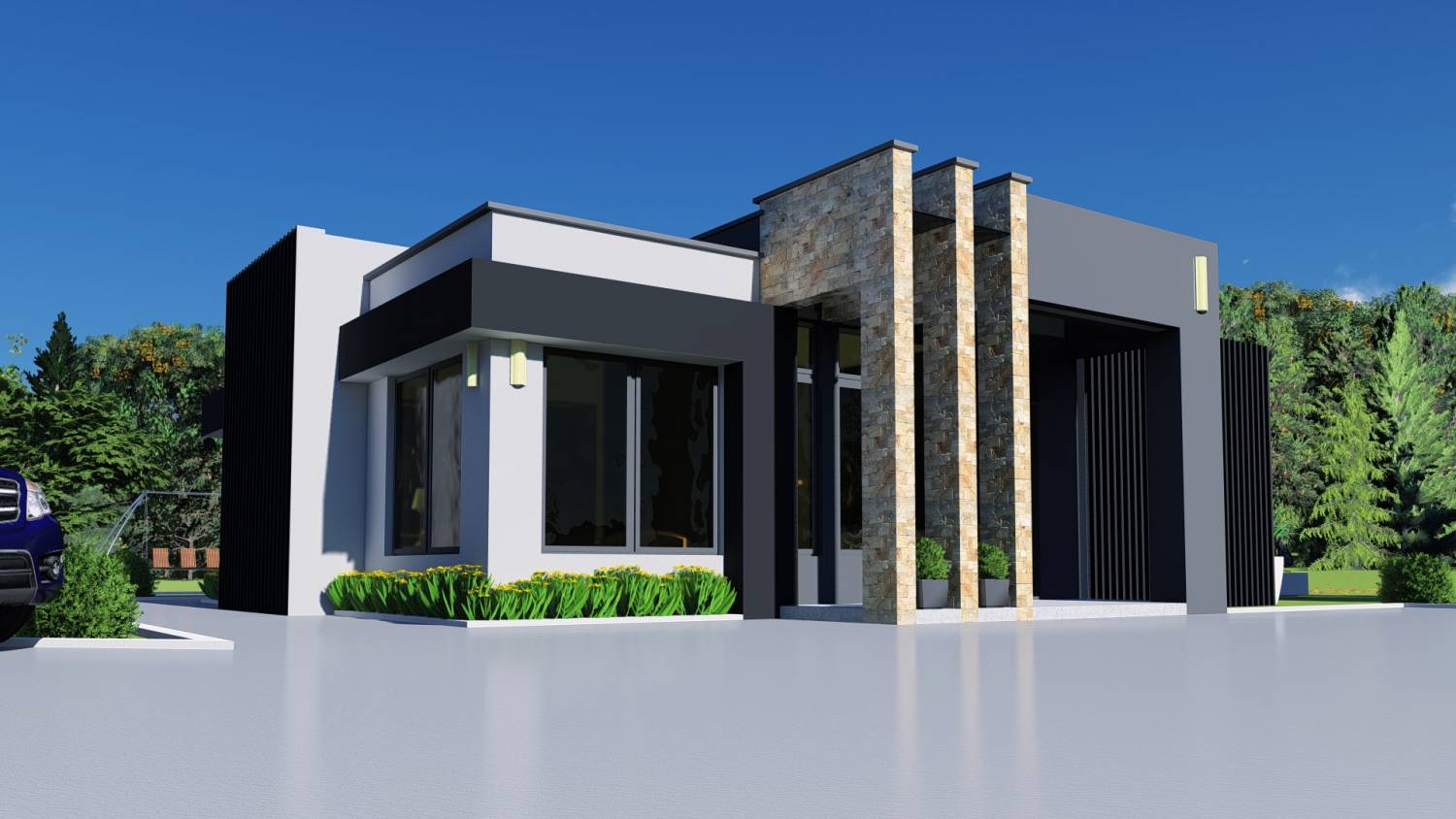House Plan ID-12959, 3 bedrooms, 3272+1207 bricks and 57 corrugated | Makazi Network