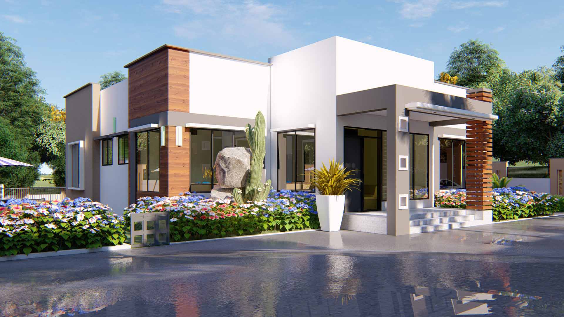 House Plan ID-22138, 4 bedrooms, bricks and corrugated | makazi.network