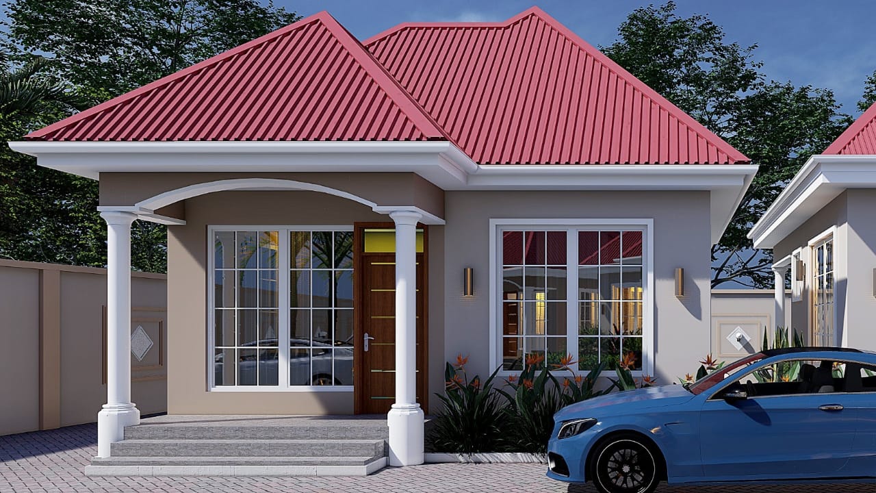 House Plan ID-34001, 1 bedrooms, 931+463 bricks and 36 corrugated | Makazi Designs