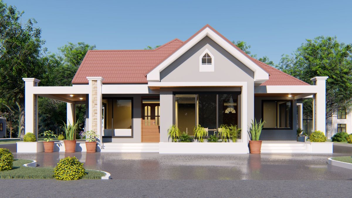 House Plan ID-16635, 4 bedrooms, 4923+2448 bricks and 189 corrugated | Makazi Network