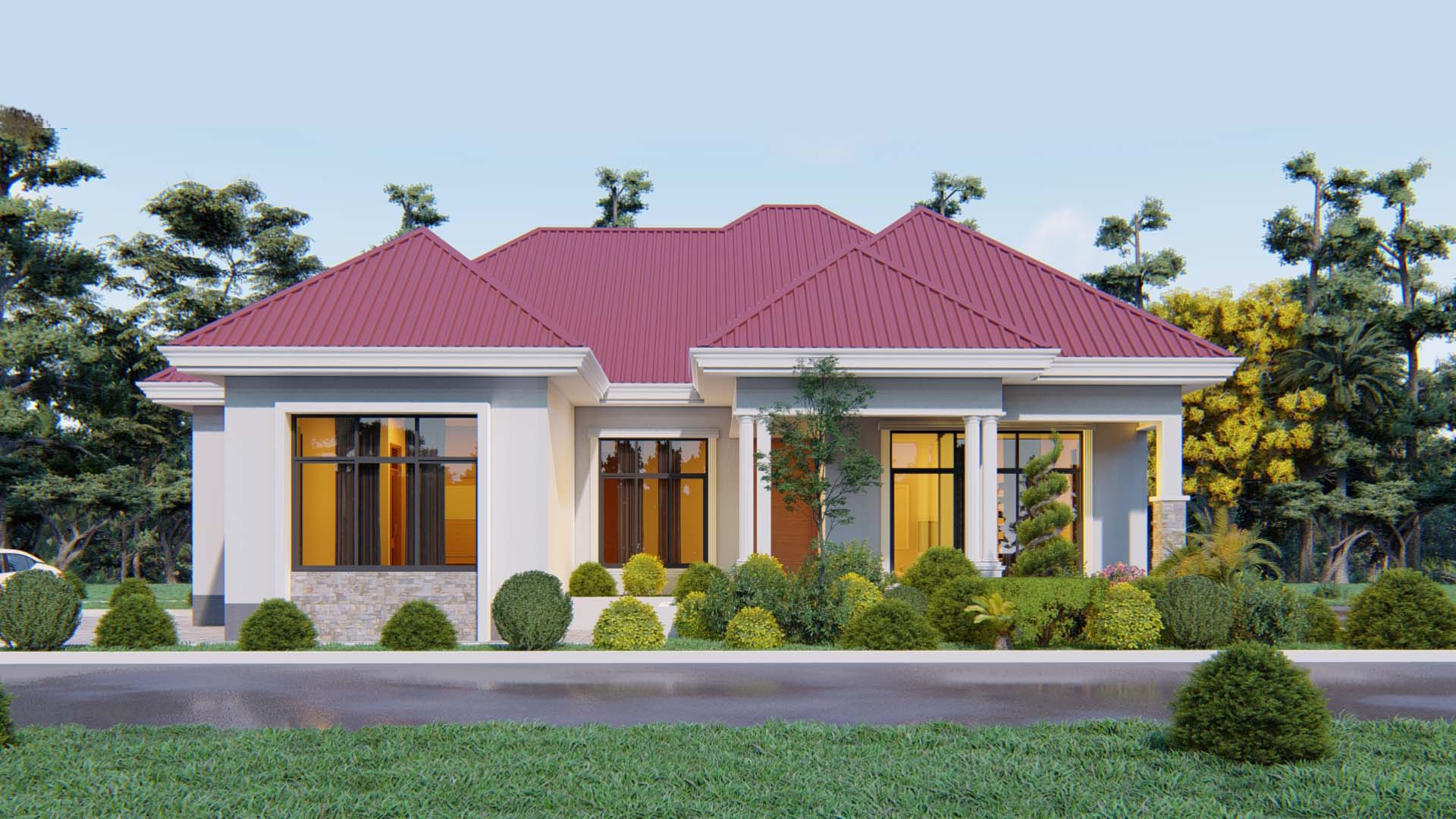 House Plan ID-27558, 4 bedrooms, 4224+2100 bricks and 192 corrugated | System 360