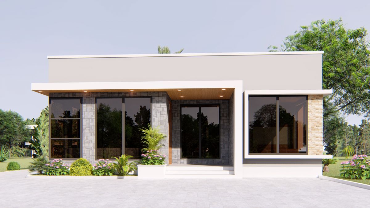 House Plan ID-16397, 3 bedrooms, 3019+1301 bricks and 70 corrugated | Makazi Network