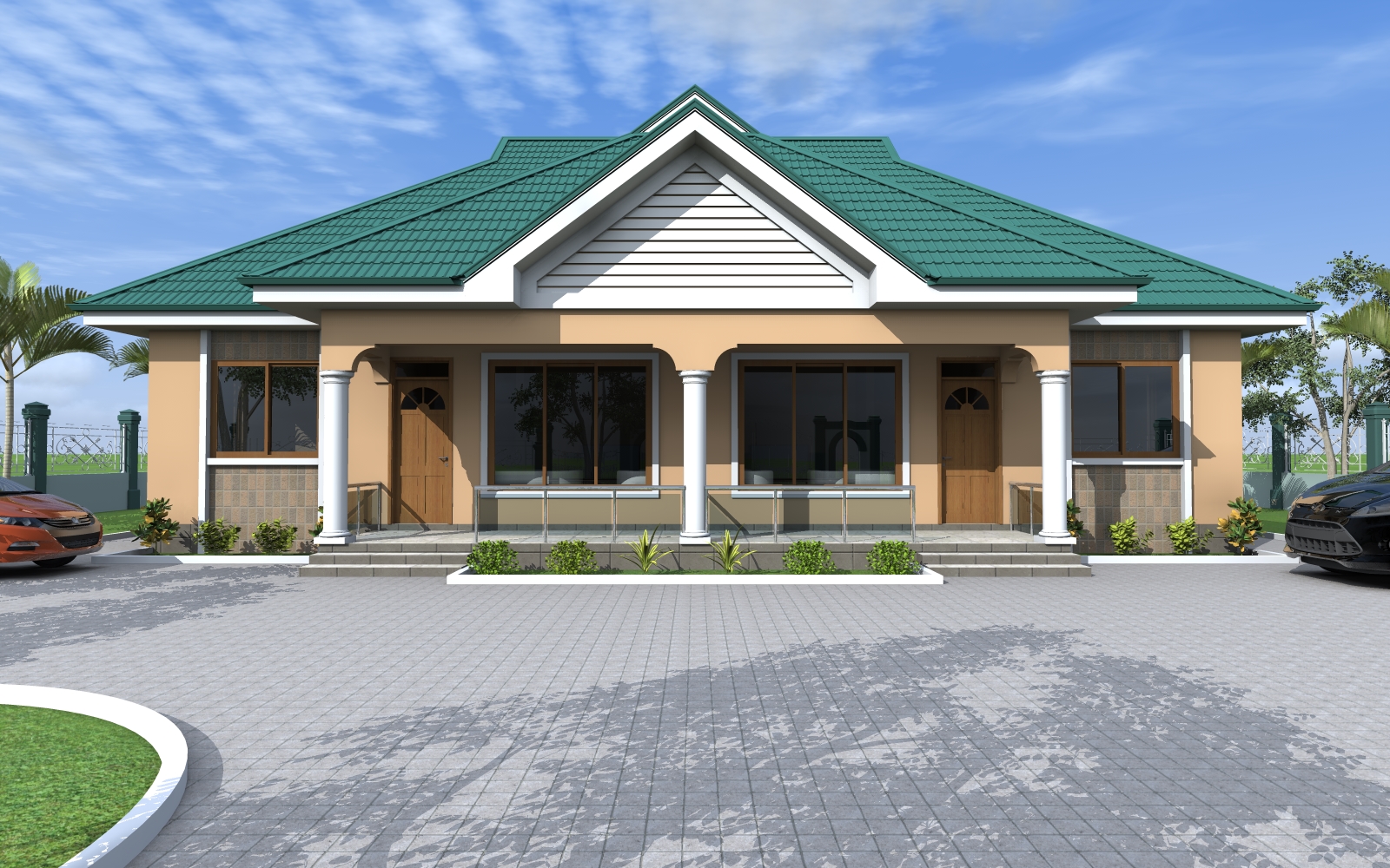 House Plan ID-17125, 3 bedrooms, 3741+1860 bricks and 144 corrugated | System 360