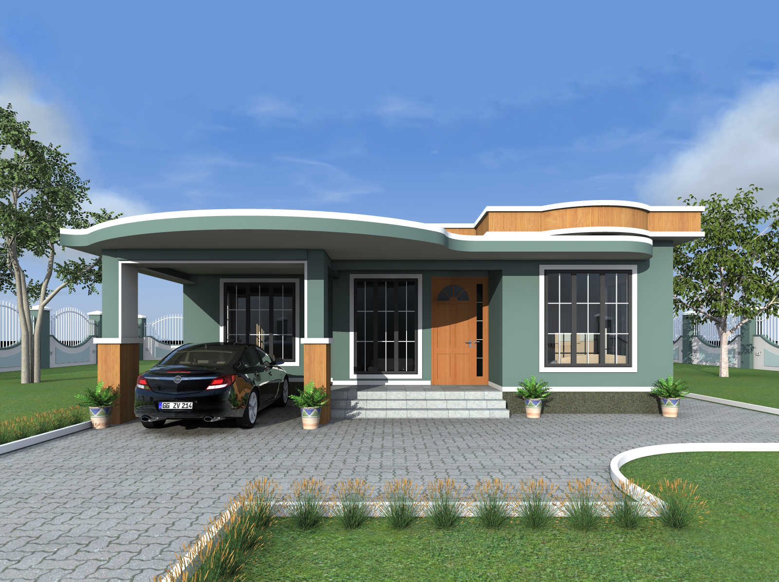 House Plan ID-18128, 2 bedrooms, 2520+935 bricks and 43 corrugated | Makazi Network