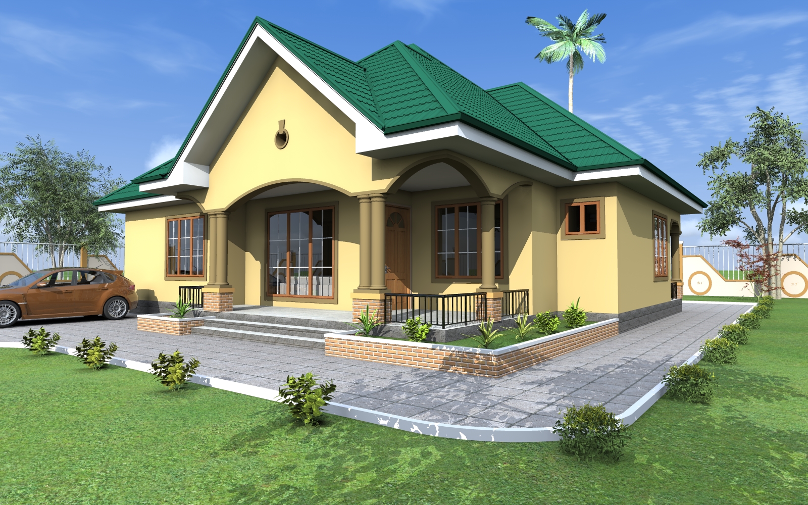 House Plan ID-17028, 4 bedrooms, bricks and corrugated | makazi.network