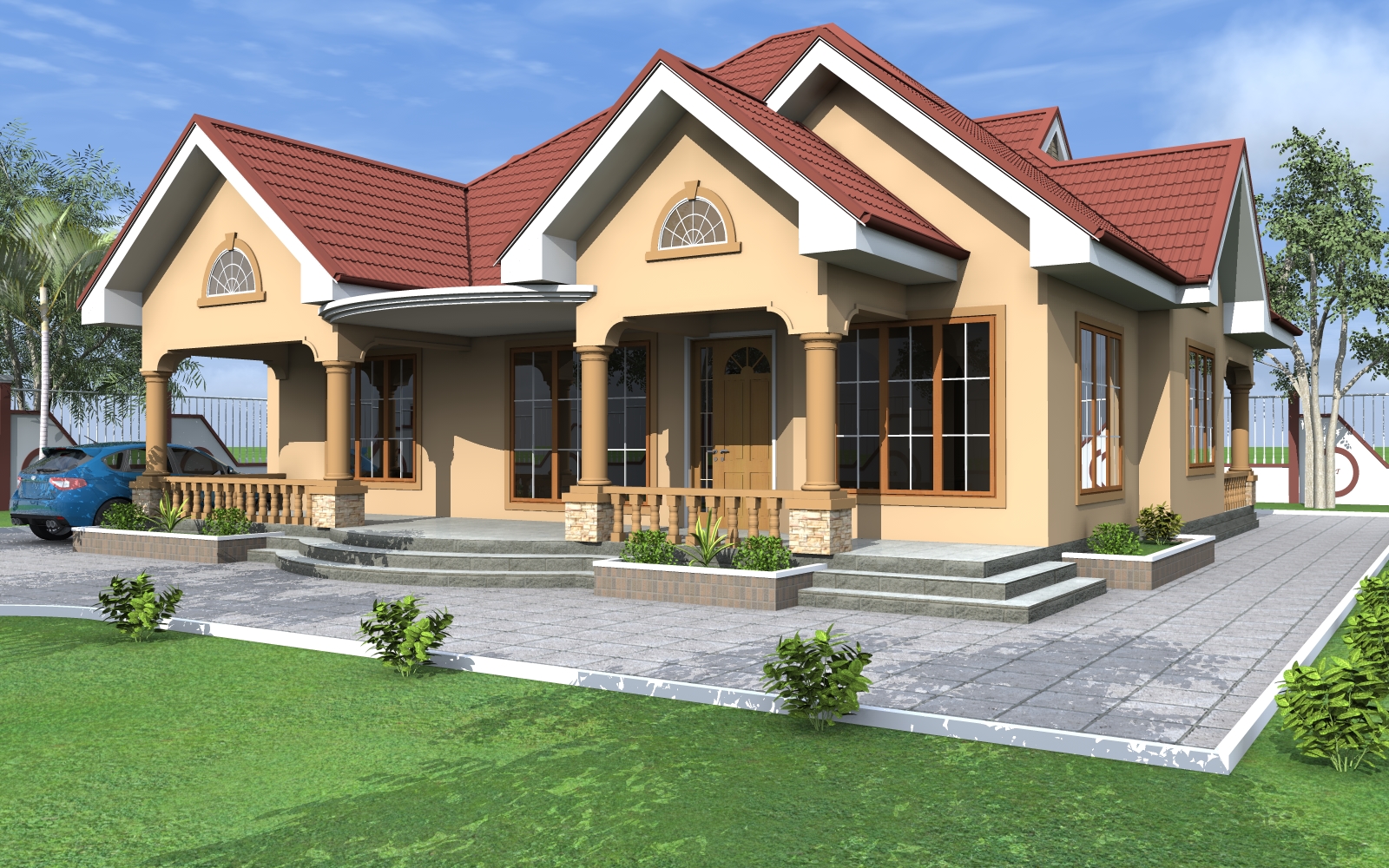 House Plan ID-17099, 4 bedrooms, 3616+1798 bricks and 139 corrugated | System 360