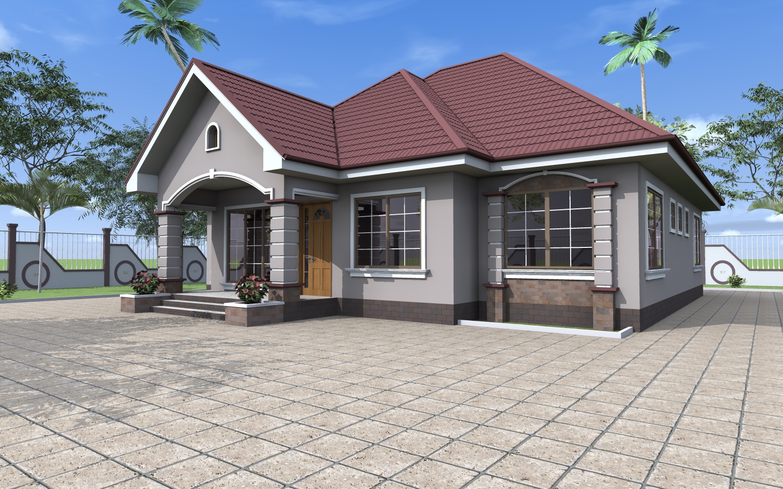 House Plan ID-17823, 4 bedrooms, bricks and corrugated | makazi.network
